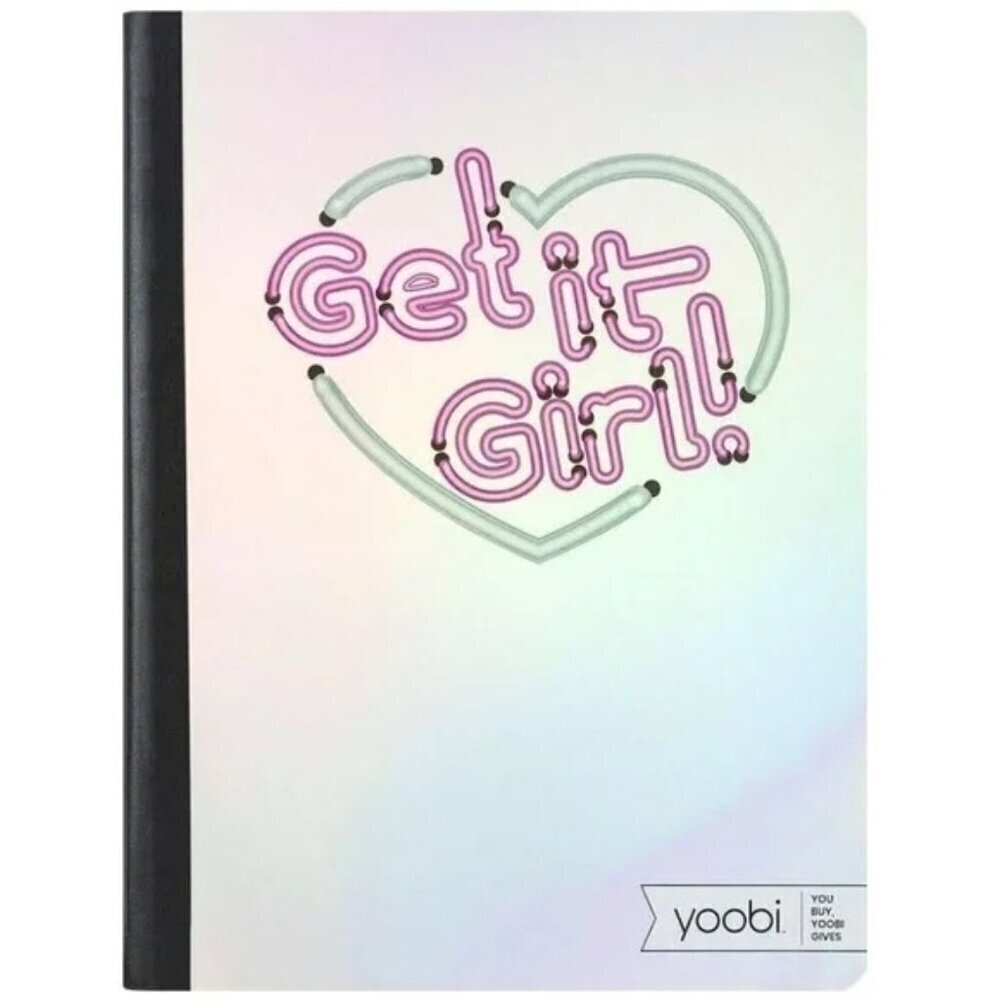 💖3/$15💖 Yoobi Get It Girl! College Ruled Composition Notebook